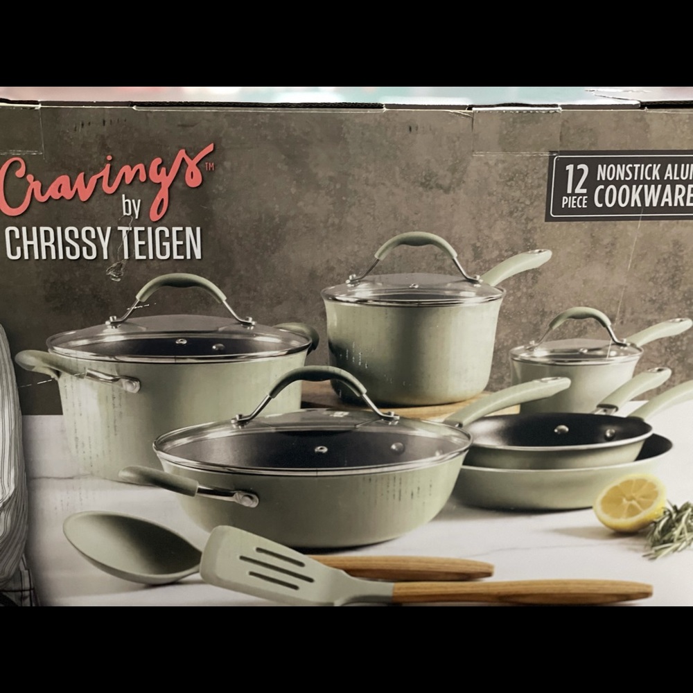 Chrissy Teigen cookware set. Brand new.